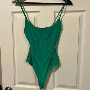 NWT 21 SAINTS bodysuit green size xs snaps